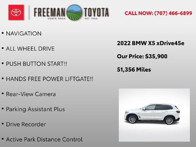 Used 2022 BMW X5 xDrive45e w/ Parking Assistance Package AWD/4WD image 10