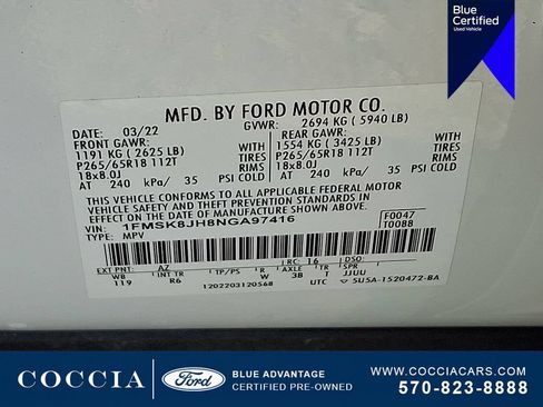 Certified 2022 Ford Explorer Timberline AWD/4WD image 28