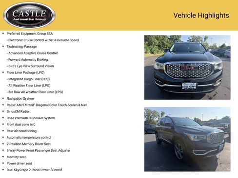 Used 2019 GMC Acadia Denali w/ Technology Package AWD/4WD image 4