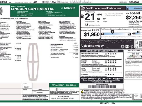 Used 2020 Lincoln Continental Reserve w/ Luxury Package image 28