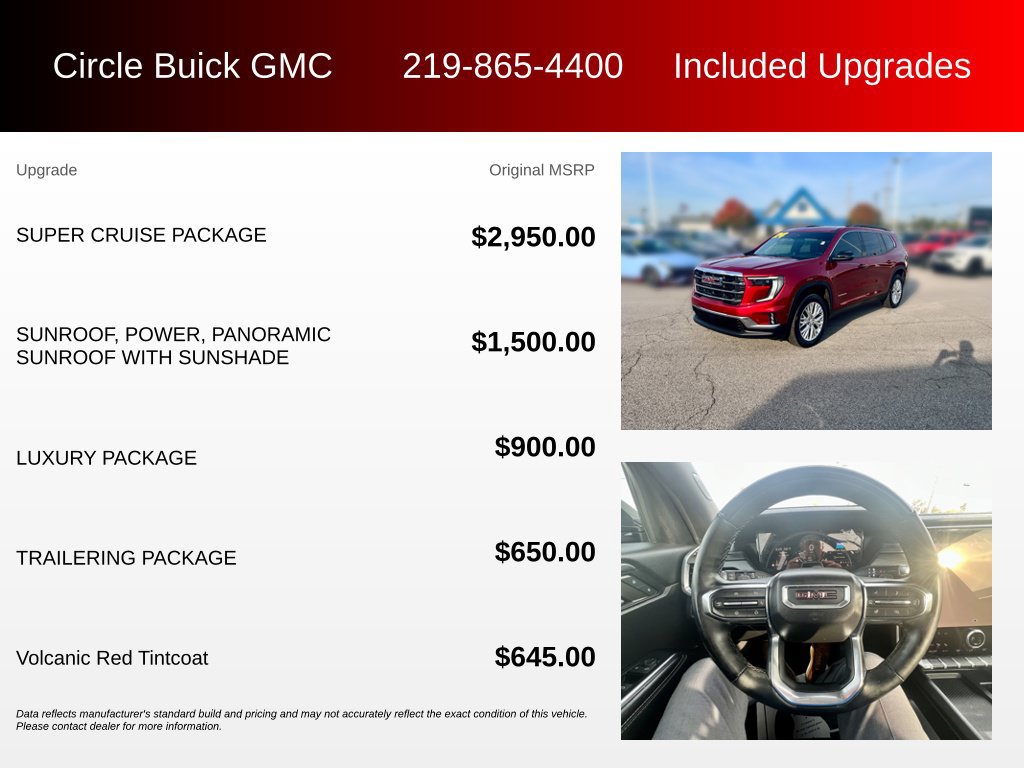 Used 2024 GMC Acadia Elevation w/ Super Cruise Package FWD image 3