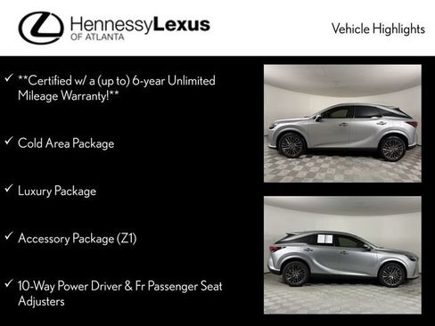 Certified 2023 Lexus RX 350 FWD w/ Accessory Package (Z1) image 12