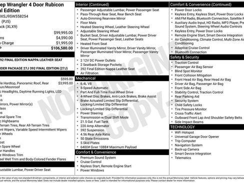 New 2025 Jeep Wrangler Unlimited Rubicon 392 AWD/4WD image 6