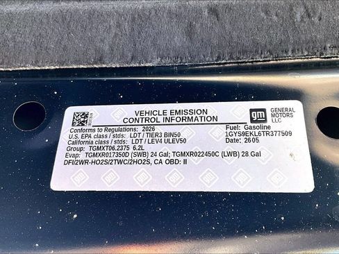 New 2026 Cadillac Escalade Sport w/ LPO, ONYX Package AWD/4WD image 18