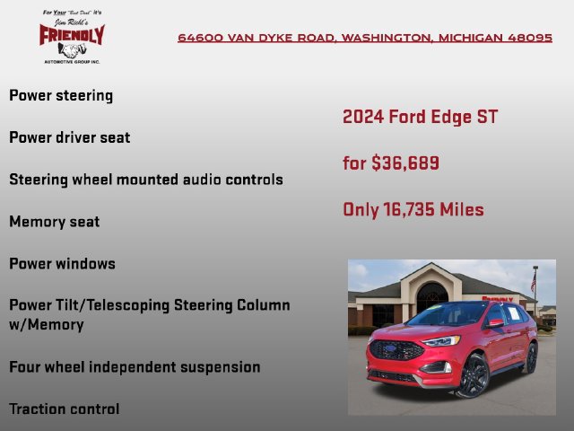 Used 2024 Ford Edge ST w/ Equipment Group 401A AWD/4WD image 25