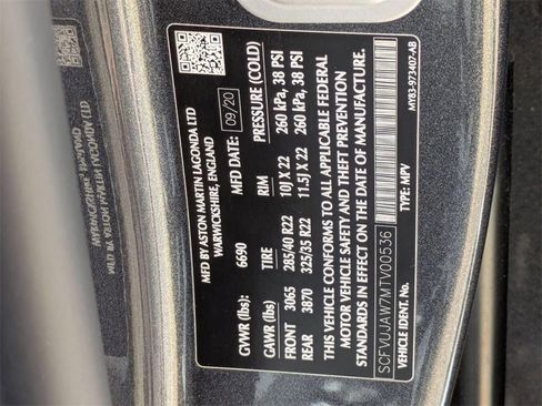 Used 2021 Aston Martin DBX Base image 39