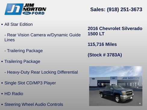 Used 2016 Chevrolet Silverado 1500 LT w/ All Star Edition RWD image 37