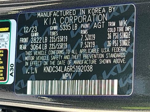 Used 2024 Kia EV6 Wind RWD image 32