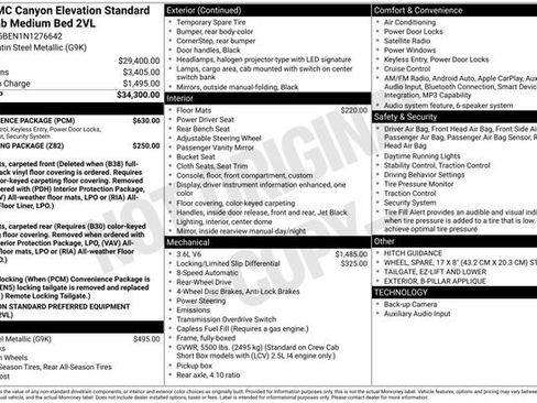 Used 2022 GMC Canyon Elevation Standard w/ Convenience Package image 2