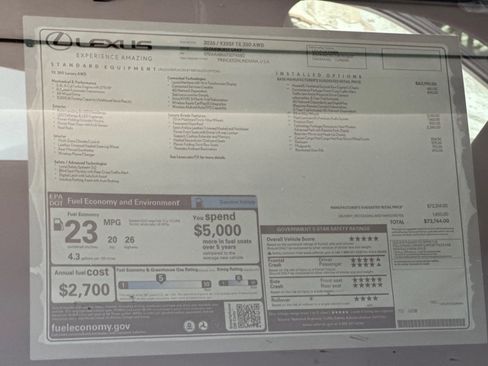 New 2026 Lexus TX 350 AWD image 30