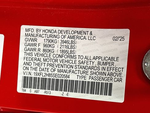 Used 2025 Honda Civic Sport image 12