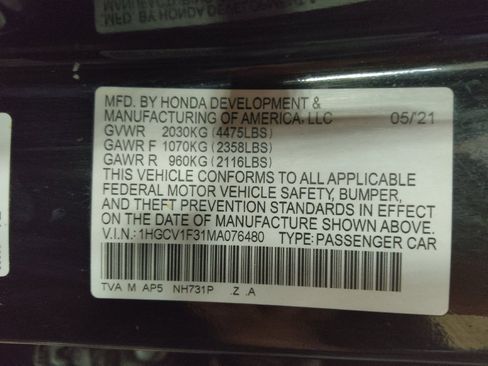 Used 2021 Honda Accord Sport image 33
