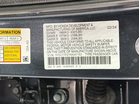 Certified 2024 Honda Accord LX image 20