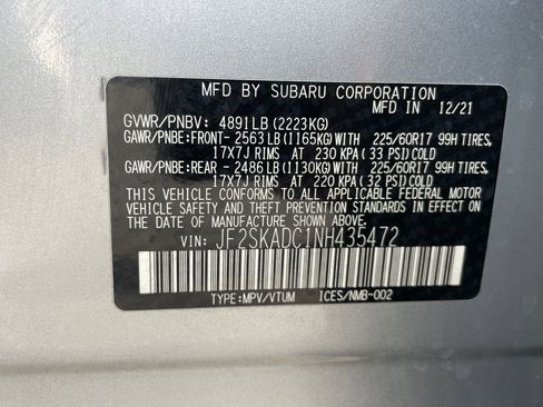 Certified 2022 Subaru Forester Premium w/ Popular Package #3 image 35