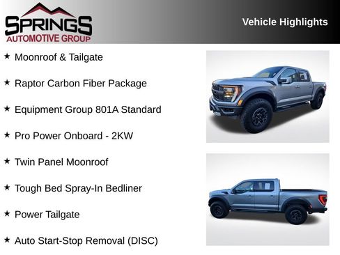 Used 2023 Ford F150 Raptor w/ Raptor Carbon Fiber Package AWD/4WD image 2