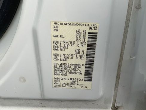 Used 2018 Nissan NV 3500 SV w/ Navigation Package RWD image 32