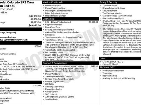 Used 2019 Chevrolet Colorado ZR2 AWD/4WD image 3