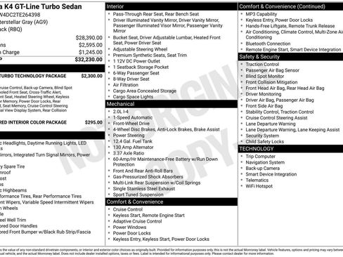 Certified 2026 Kia K4 GT-Line Turbo FWD image 38