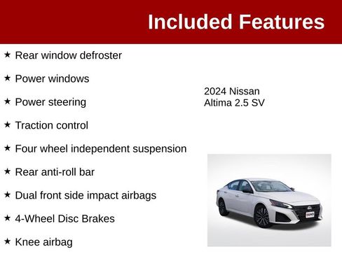 Used 2024 Nissan Altima 2.5 SV AWD/4WD image 4