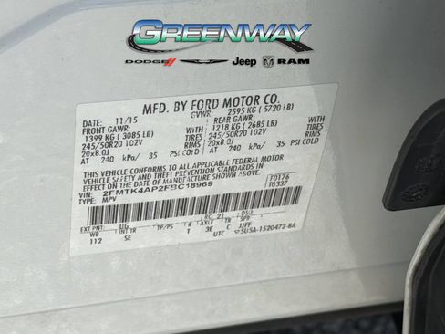 Used 2015 Ford Edge Sport w/ Equipment Group 401A AWD/4WD image 31