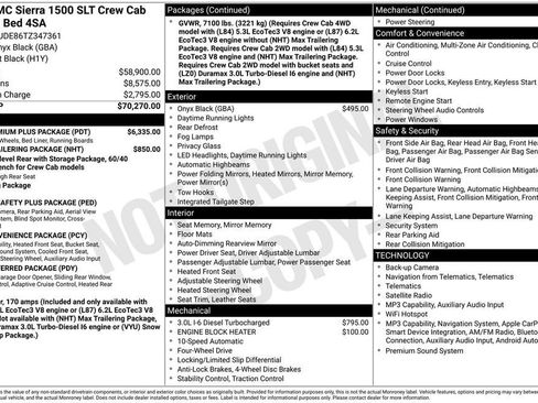 New 2026 GMC Sierra 1500 SLT w/ SLT Premium Plus Package AWD/4WD image 5