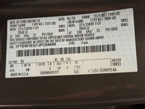 Used 2018 Ford F150 Lariat image 18