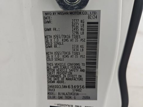 Used 2024 Nissan Frontier S RWD image 38