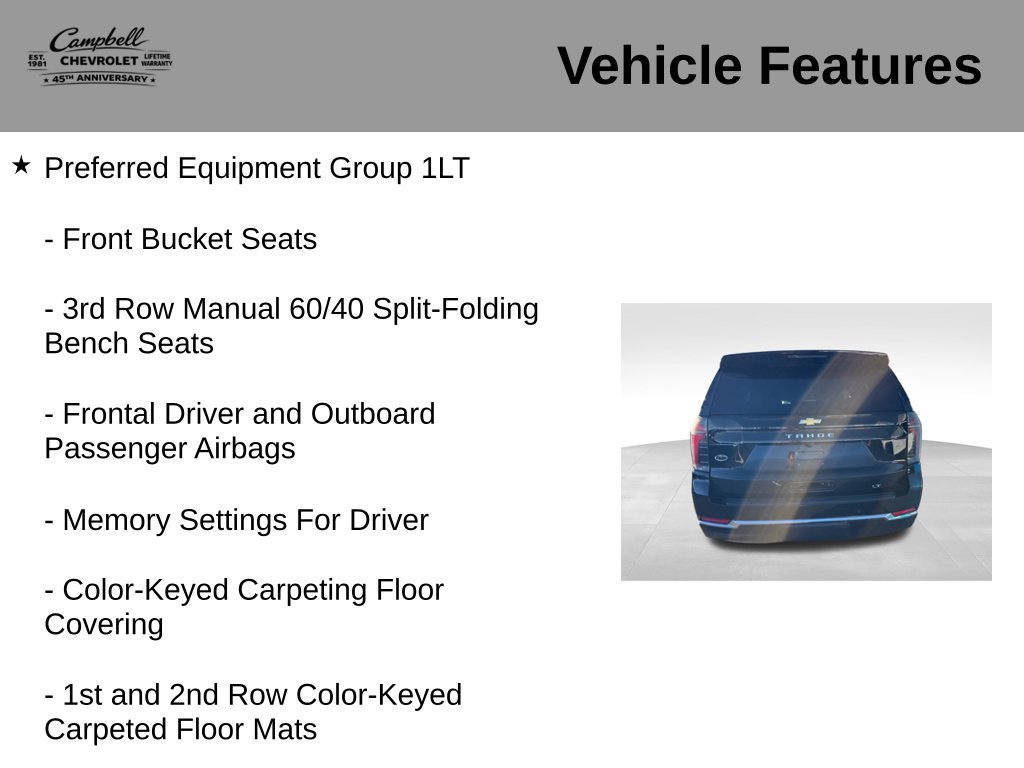 Used 2025 Chevrolet Tahoe LT AWD/4WD image 5