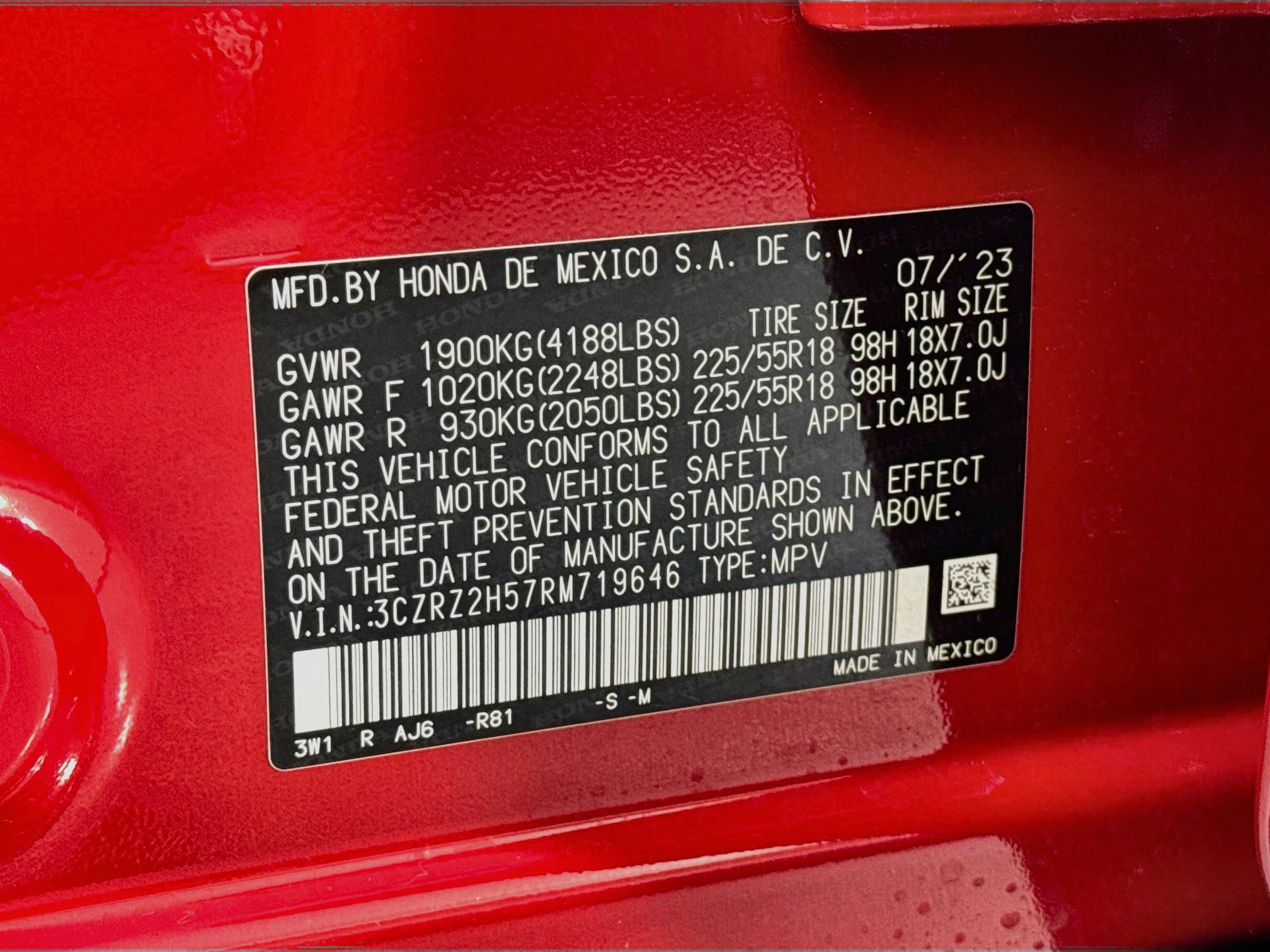 Certified 2024 Honda HR-V Sport image 30