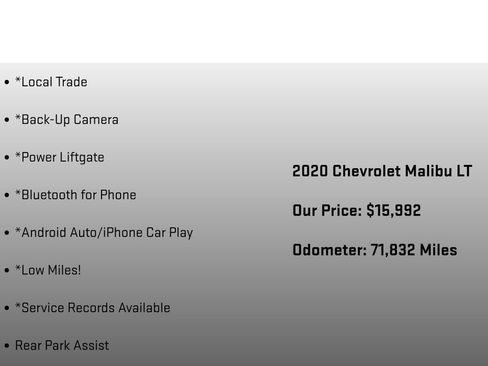 Used 2020 Chevrolet Malibu LT FWD image 18