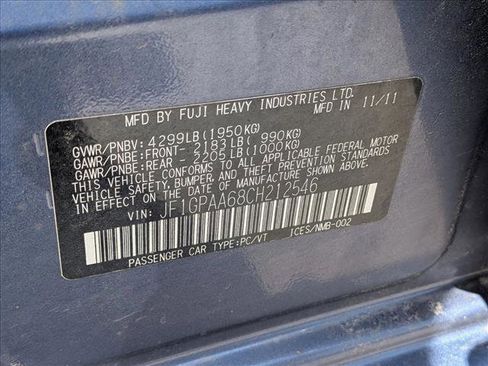 Used 2012 Subaru Impreza 2.0i AWD/4WD image 16