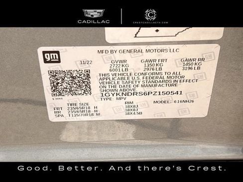 Certified 2023 Cadillac XT5 Premium Luxury w/ LPO, Floor Liner Package image 33