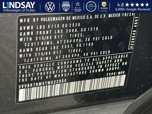 New 2026 Volkswagen Tiguan S image 20