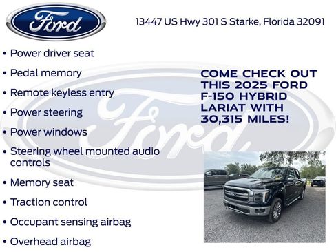 Certified 2025 Ford F150 Lariat w/ Equipment Group 501A Mid AWD/4WD image 22