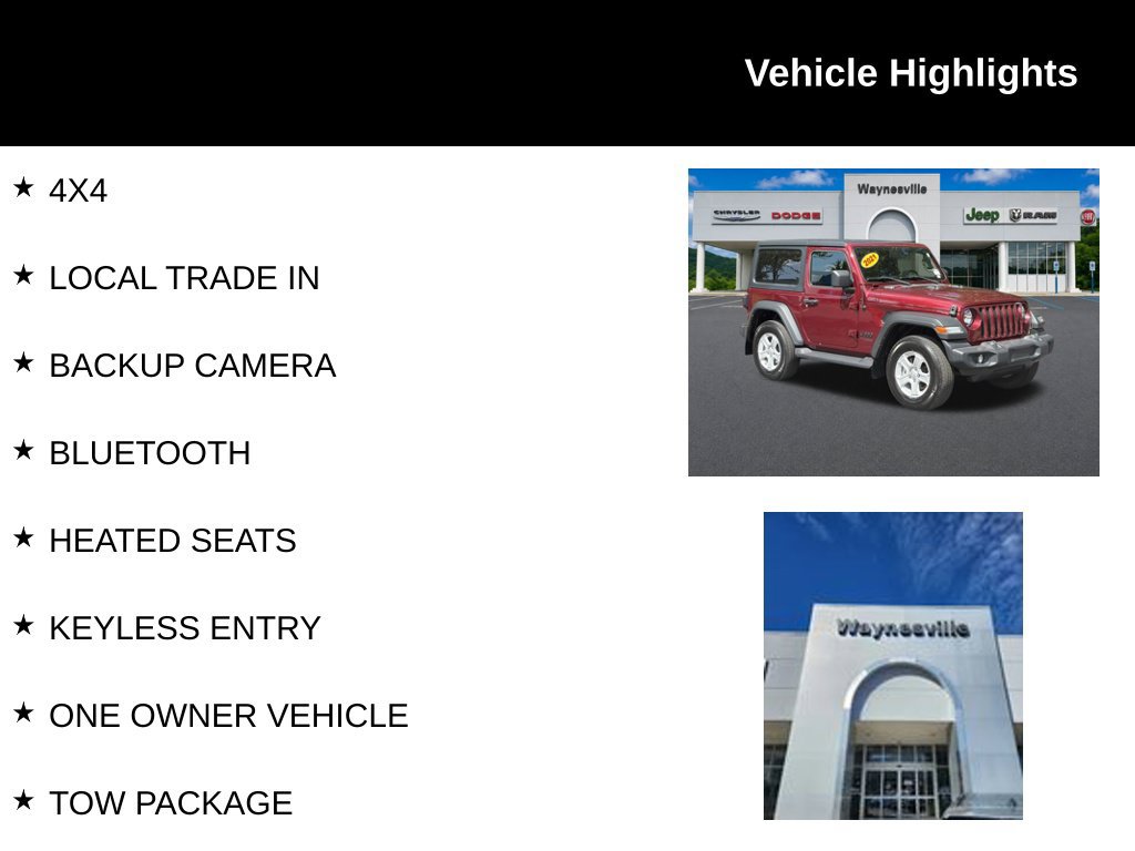 Used 2021 Jeep Wrangler Sport AWD/4WD image 2