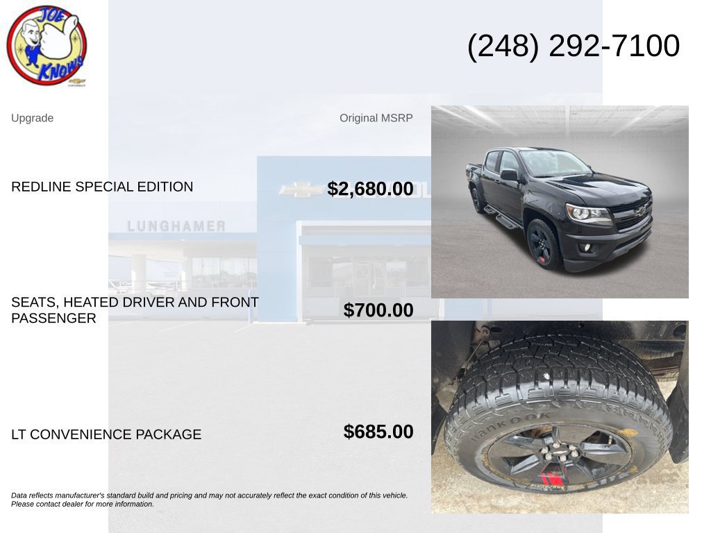 Used 2020 Chevrolet Colorado LT w/ Redline Special Edition AWD/4WD image 5