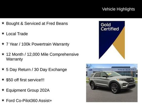 Certified 2022 Ford Explorer XLT w/ Equipment Group 202A AWD/4WD image 4