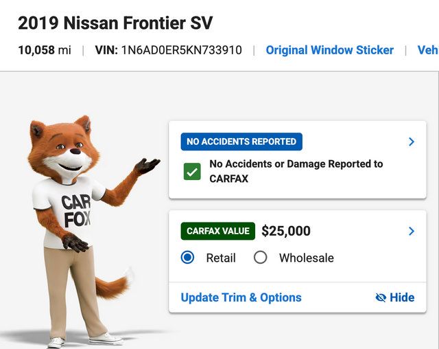 Used 2019 Nissan Frontier SV RWD image 3