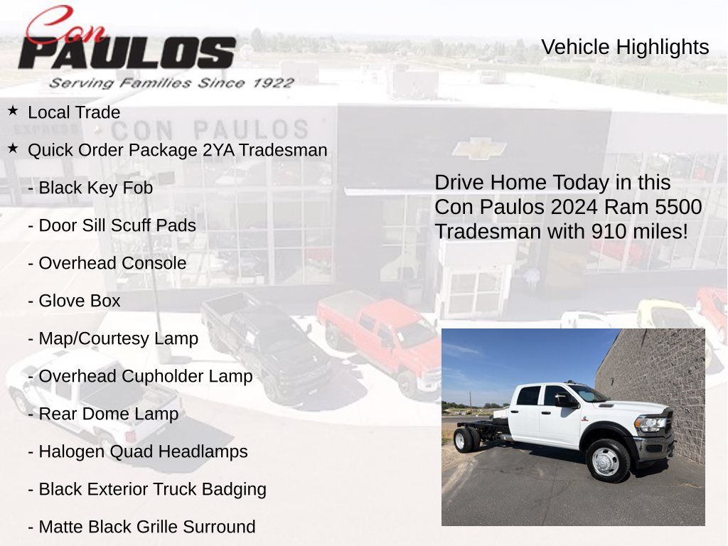 Used 2024 RAM 5500 Tradesman w/ Chrome Appearance Group AWD/4WD image 8