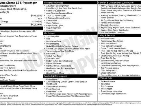 Used 2026 Toyota Sienna LE FWD image 4