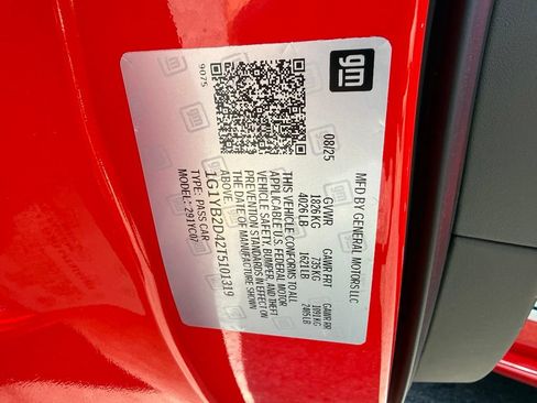 Used 2026 Chevrolet Corvette Stingray Preferred Cpe w/ Battery Protection Package RWD image 74