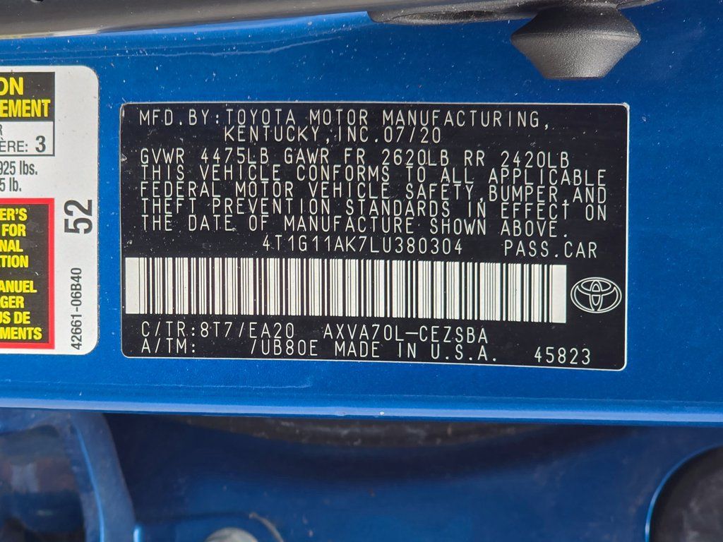 Used 2020 Toyota Camry SE FWD image 53