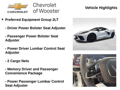 New 2026 Chevrolet Corvette Stingray Preferred Conv w/ Z51 Performance Package RWD image 2