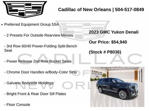 Used 2023 GMC Yukon Denali AWD/4WD image 7