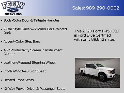 Used 2020 Ford F150 XLT w/ Equipment Group 302A Luxury AWD/4WD image 28
