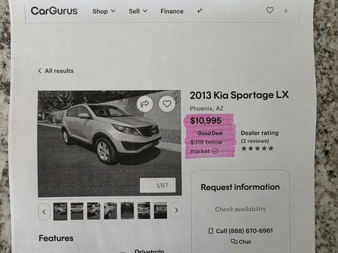 Used 2013 Kia Sportage LX FWD image 10