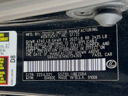 Used 2022 Lexus ES 350 w/ Premium Package image 34