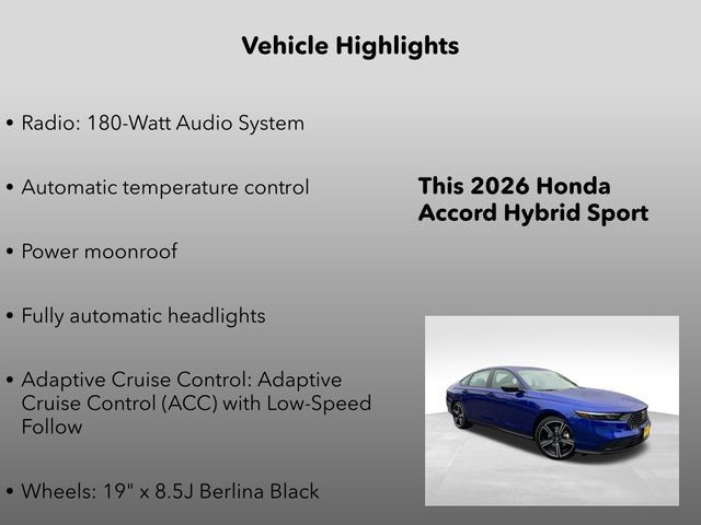 New 2026 Honda Accord Sport image 5