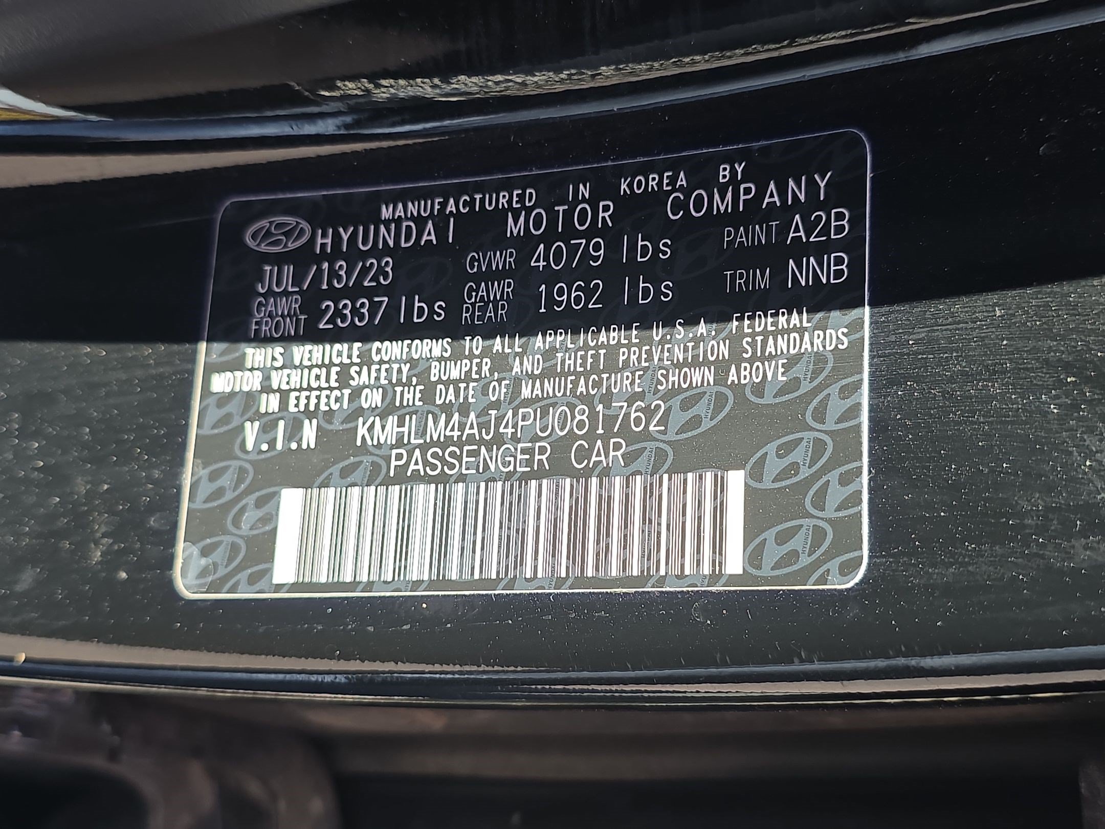 Used 2023 Hyundai Elantra Blue w/ Cargo Package FWD image 34