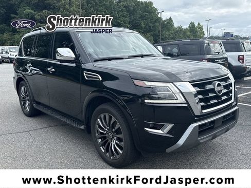 Used 2024 Nissan Armada Platinum w/ Captain's Chairs Package AWD/4WD image 1